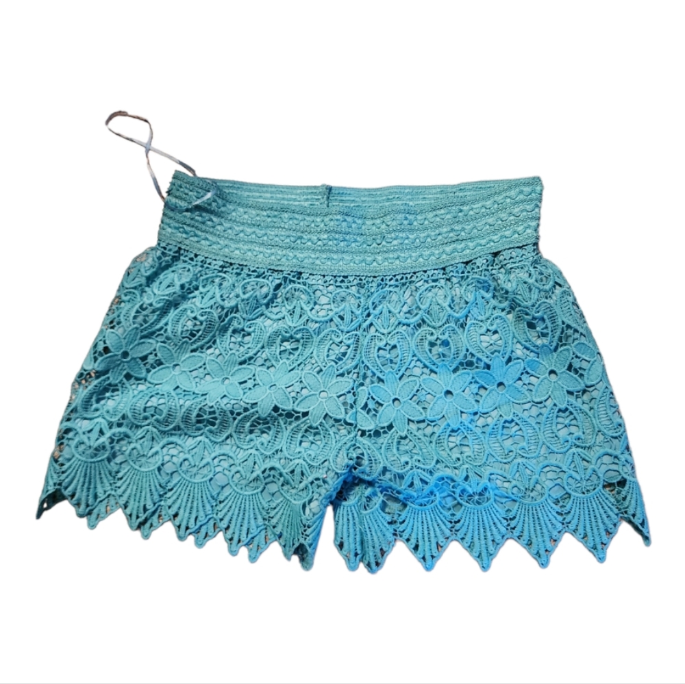 Day & Night Embroidered Blue Shorts Size Medium